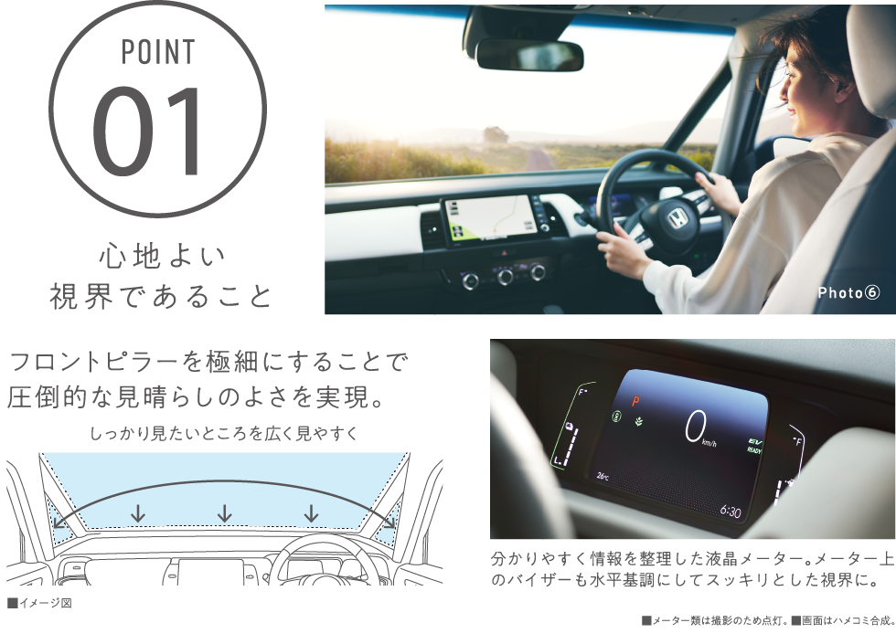 心地よい視界であること