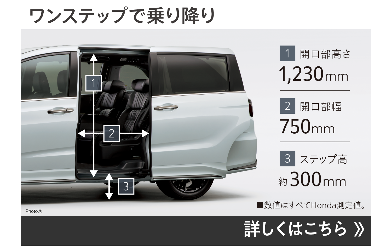 ワンステップで乗り降り