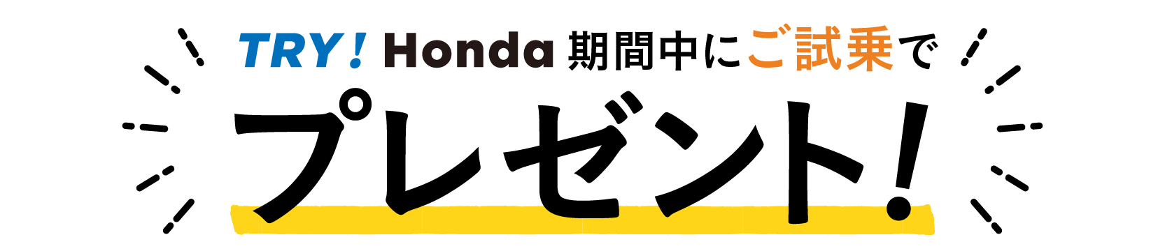 TRY!HondaԒɂŃv[gI